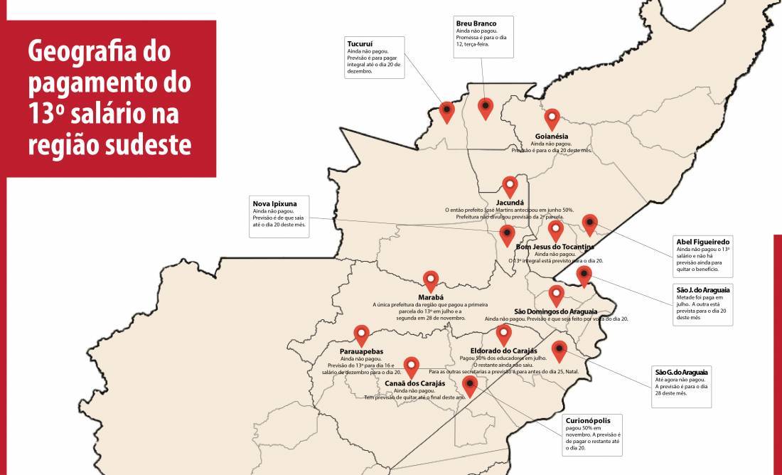Portal faz radiografia do pagamento do 13º salário na região de Marabá -  Correio de Carajás