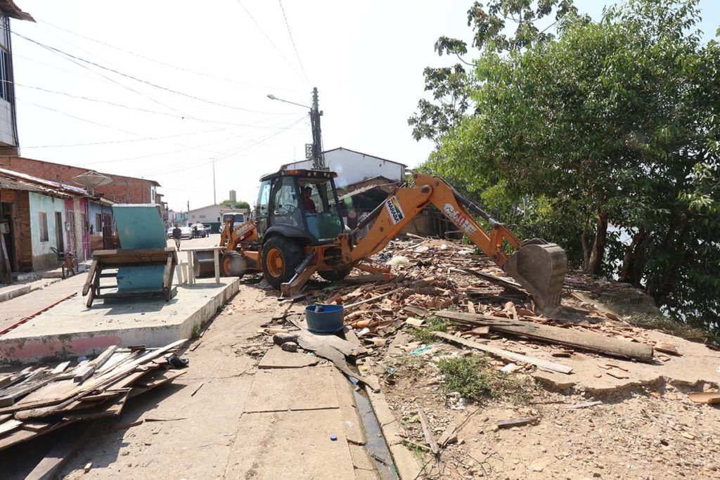 Casas começam a ser removidas para que Orla de Marabá seja continuada