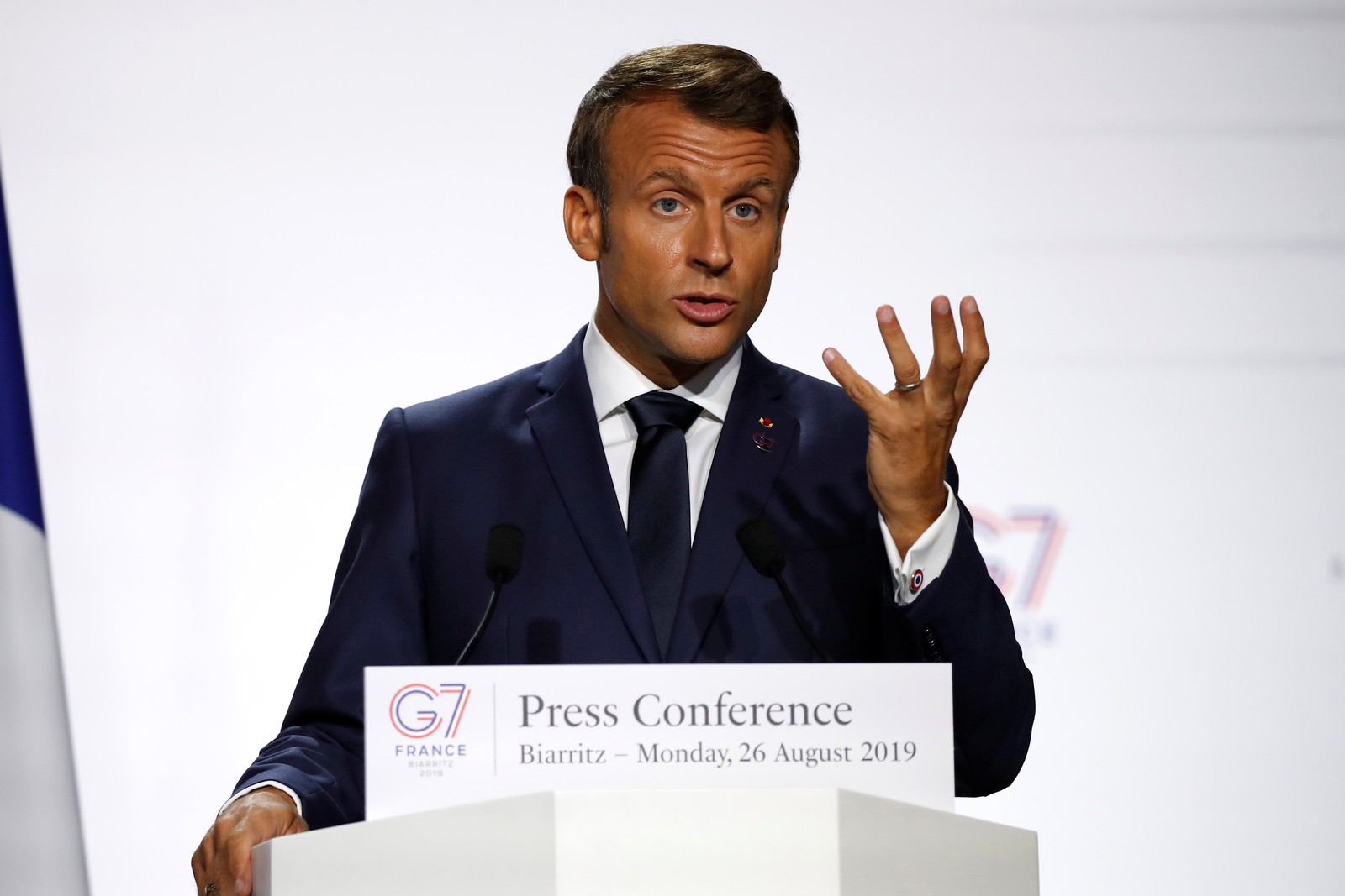 Emmanuel Macron, presidente da França, em imagem de arquivo — Foto: Pascal Rossignol/Pool/Reuters