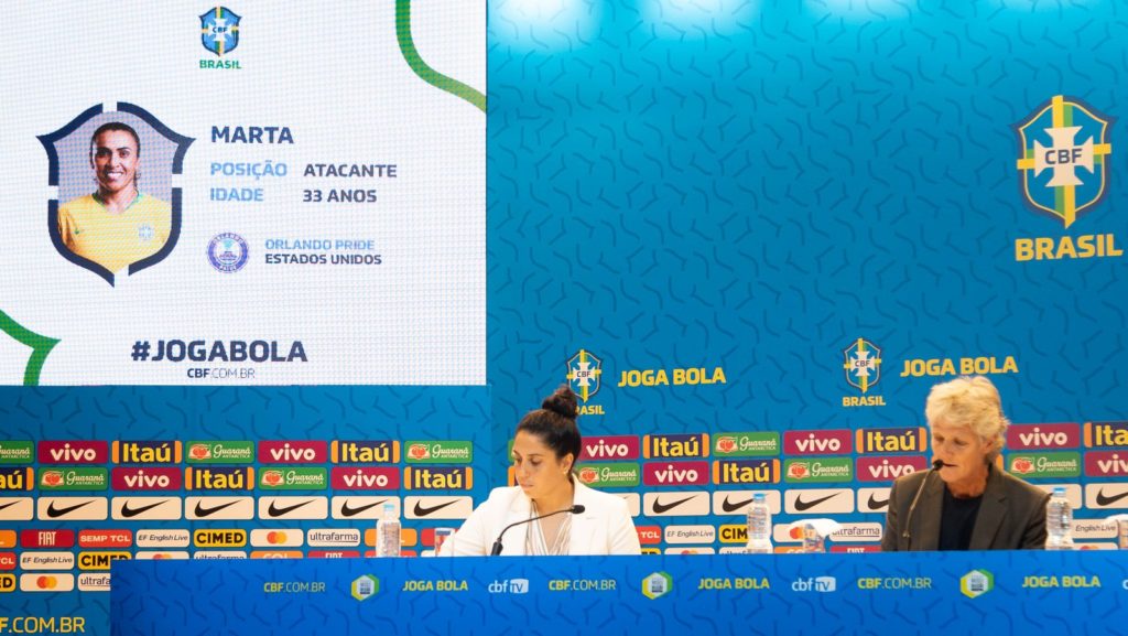 Pia convoca Marta para a seleção brasileira — Foto: Bruno Egger / MoWA Press