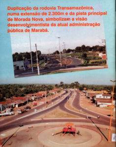 Propaganda de duas das obras de Dr. Veloso que mudaram a estética de Marabá / Fotos: Acervo da família Veloso