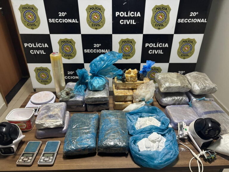 Parauapebas: grande operação da polícia apreende 40 quilos de drogas e prende três suspeitos