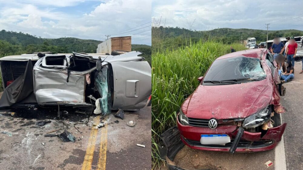 Acidente entre quatro veículos deixa um morto e cinco feridos em Parauapebas