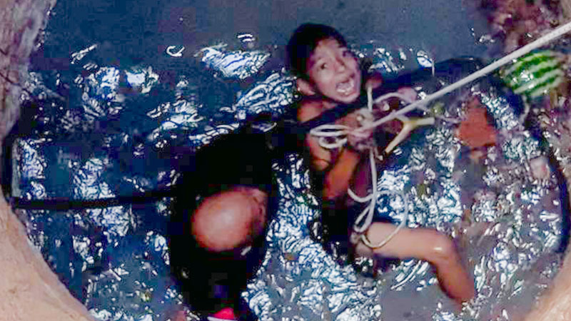 PM salva criança que caiu no poço em Santana do Araguaia