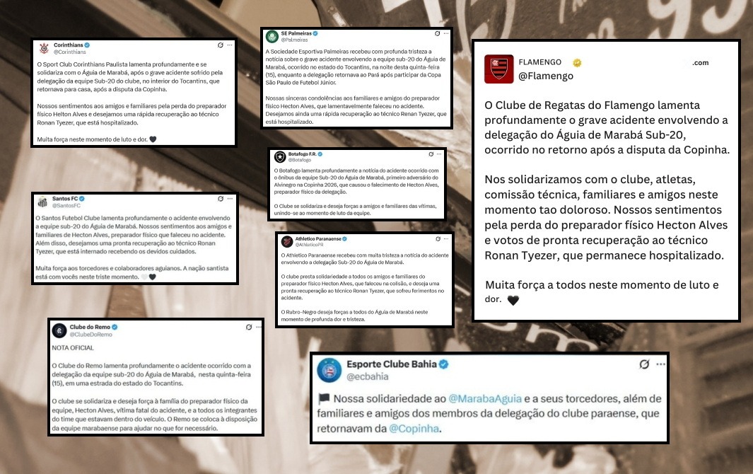 Acidente com delegação do Águia tem repercussão nacional