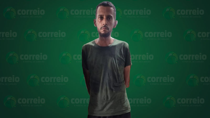 Homem com barba e camisa verde escura em frente a fundo com logo 'correio'.
