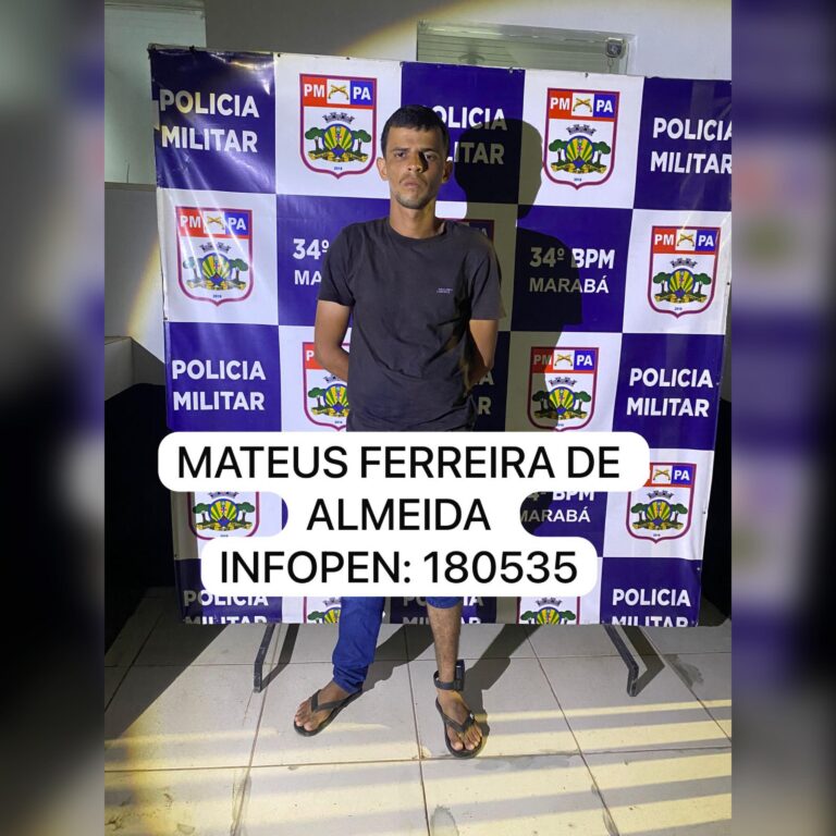 Criminoso em semiaberto é capturado após onda de roubos em três bairros de Marabá