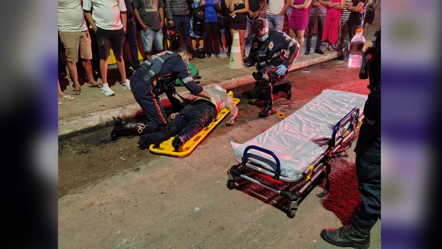 Condutor foge após colisão deixar motociclista com fratura exposta no Bairro da Paz