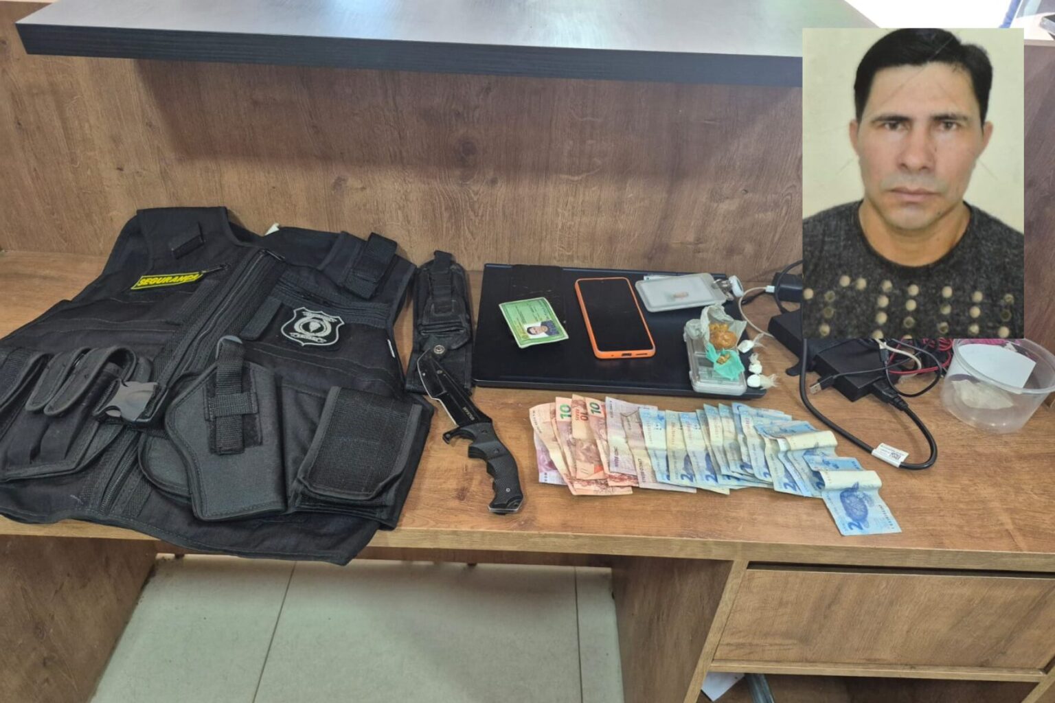 Segurança particular é suspeito de usar uniforme como disfarce para traficar drogas