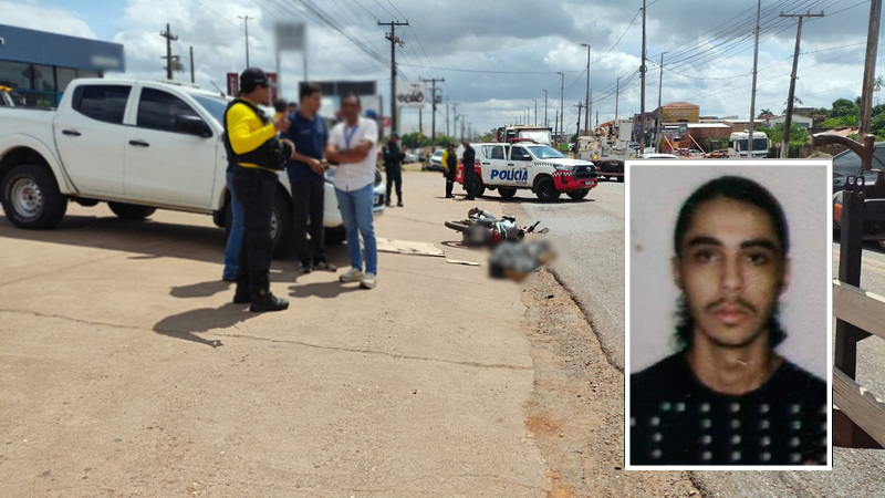 Colisão entre moto, caminhonete e bitrem deixa um morto no Km 7