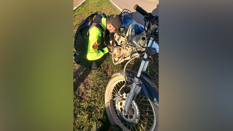 PM recolhe motocicleta com suspeita de adulteração em Itupiranga