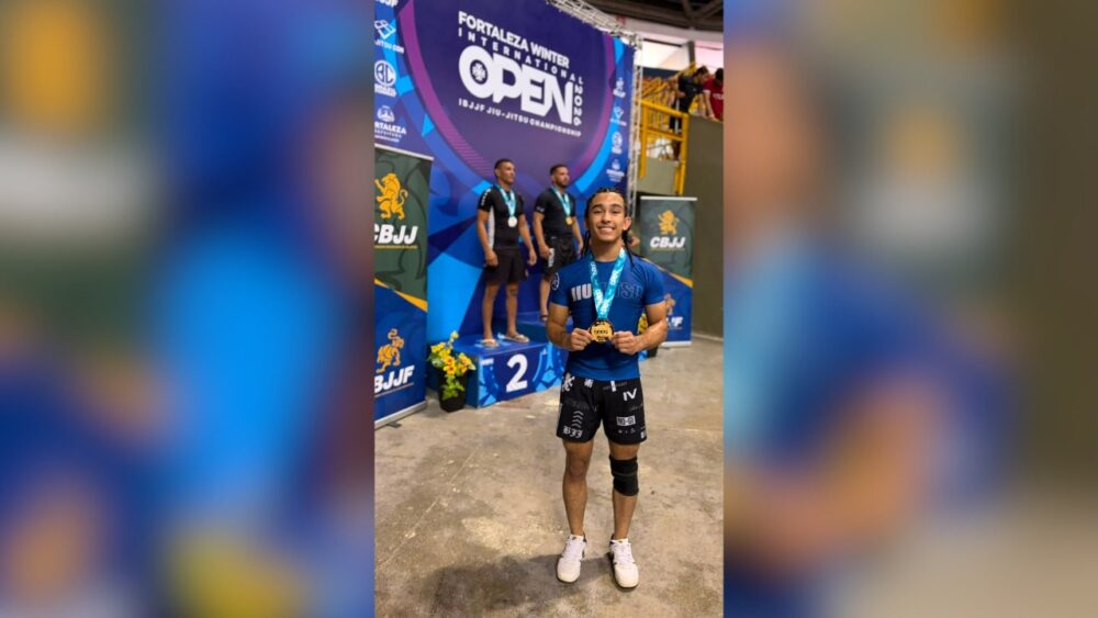 Jovem talento do jiu-jítsu de Marabá vence competição internacional no Ceará