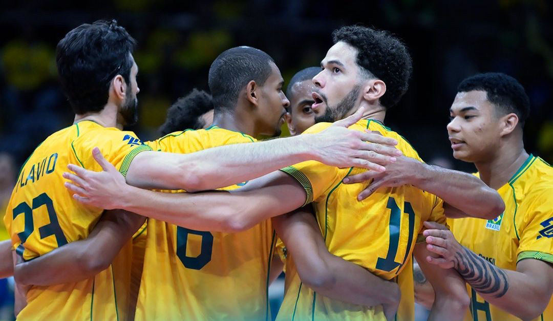 Brasil vence Argentina e conquista vaga olímpica no vôlei masculino
