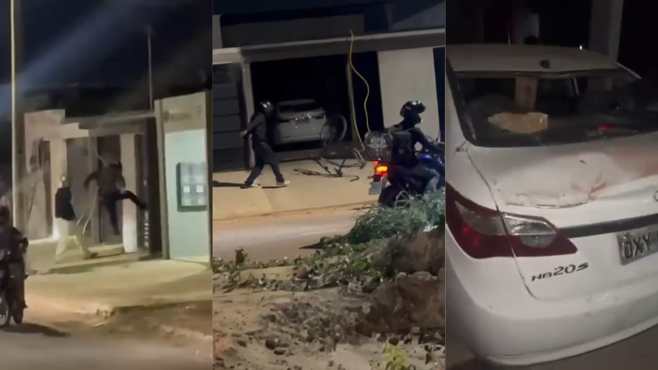 Buzina irrita morador, motoboy é agredido e colegas depredam casa em Canaã