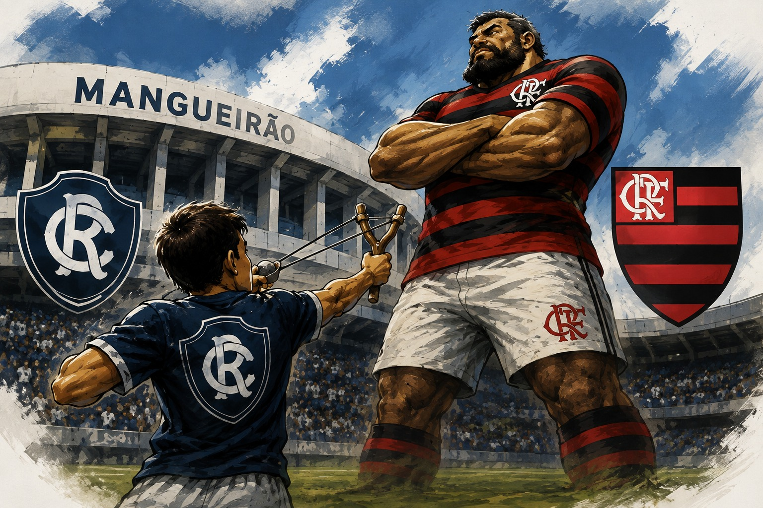 Remo x Flamengo vai ser luta de Davi contra Golias
